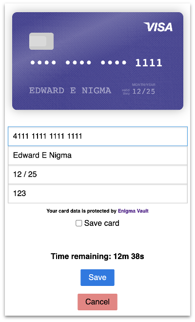 screenshot of Enigma Vault